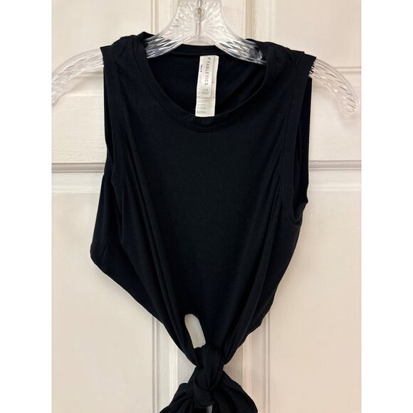 Fabletics Marissa Tie-Up Tank Black XS Sleeveless Wrap-Back Design - Picture 7 of 14